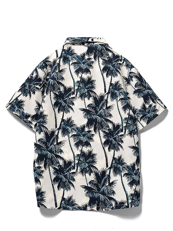 Palm Tree Print Shirt & Swim Shorts